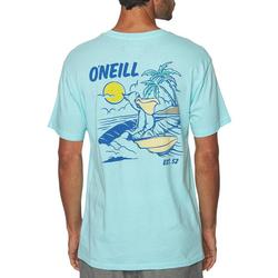 Mens Pelican Surfing Graphic T-Shirt