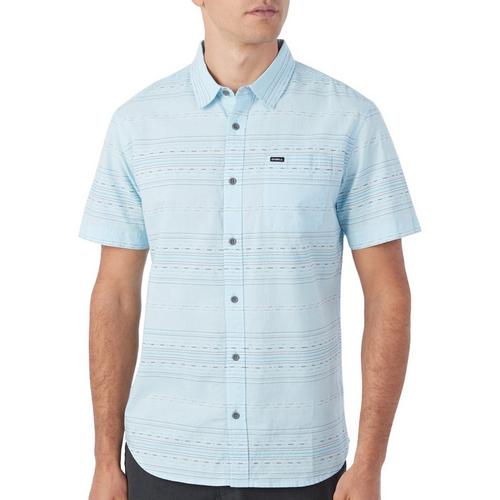 O'Neill Mens Seafaring Stripe Short Sleeve Button Up