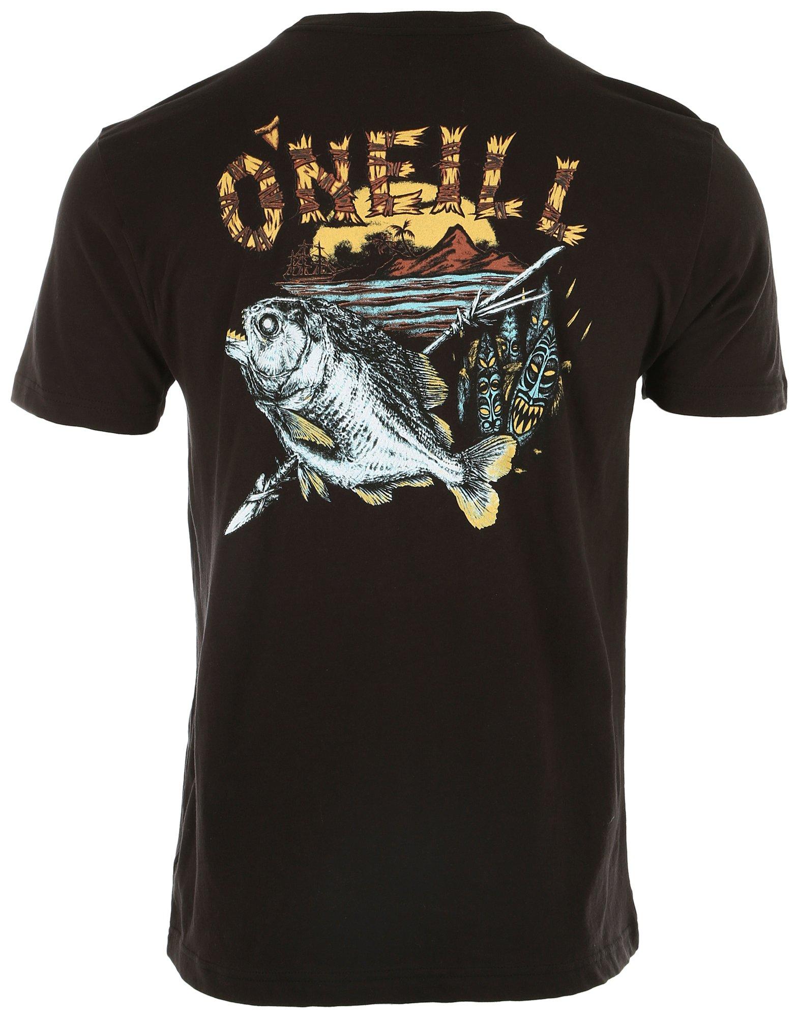Mens Piranha Artist Short Sleeve T-Shirt
