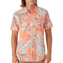 Mens Coral Oasis Eco Short Sleeve Button Up Shirt