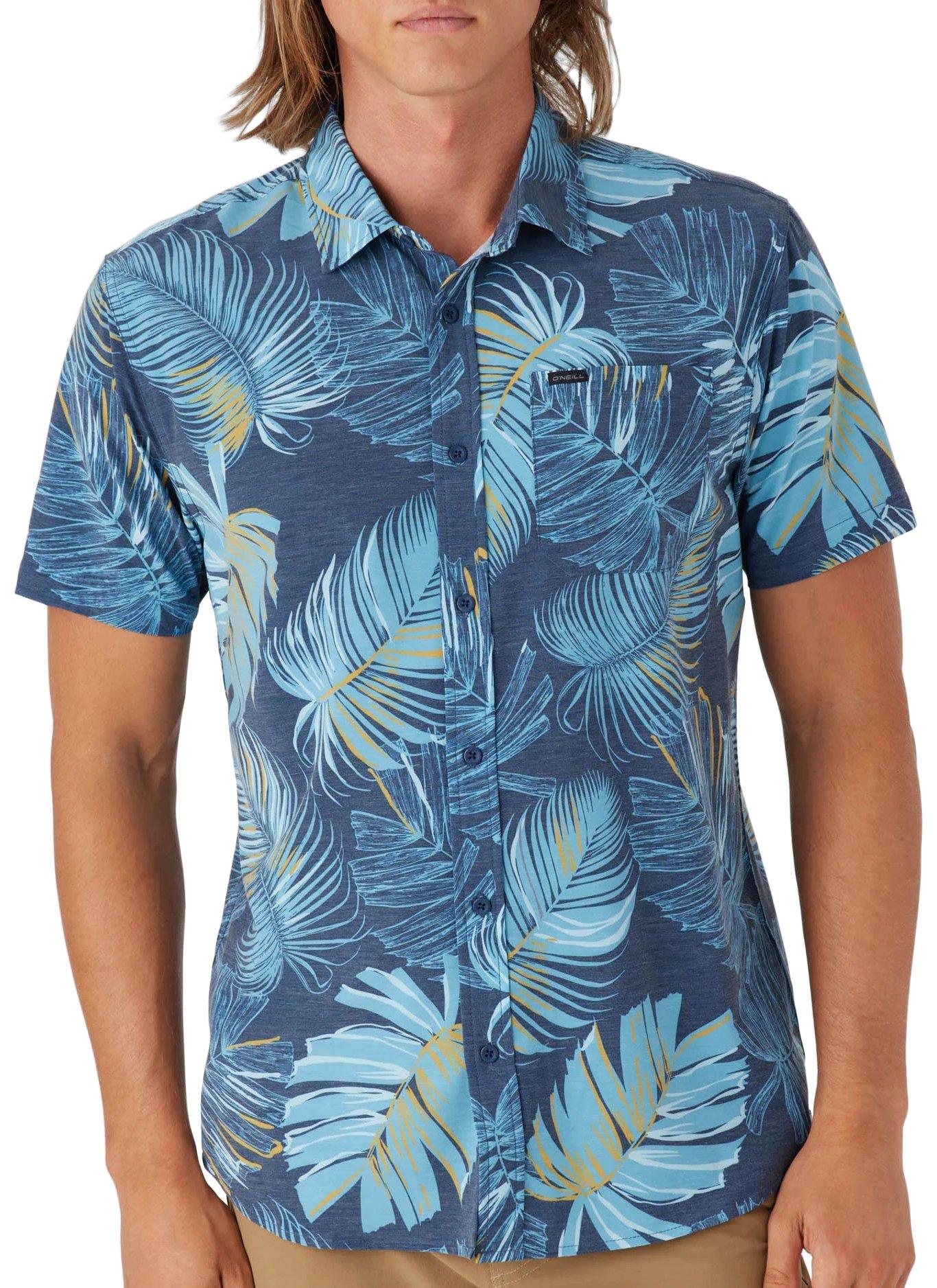 O'Nell Mens UPF 50 Traverse Short Sleeve Button-Up