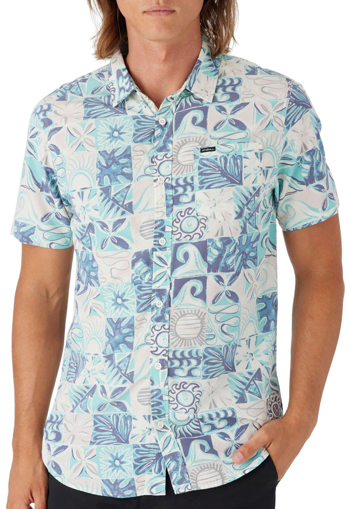O'Nell Mens Oasis Eco Short Sleeve Button-Down Shirt