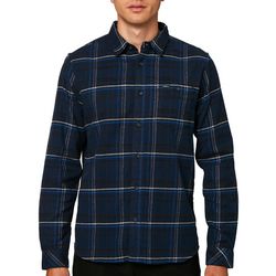 O'Neill Mens Redmond Plaid Flannel Long Sleeve Shirt