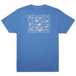 Billabong Mens Crayon Wave Solid Washed Short Sleeve T-Shirt
