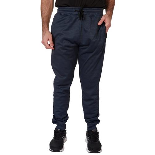 Hollywood Mens Tech Heather Solid Knit Fleece Jogger