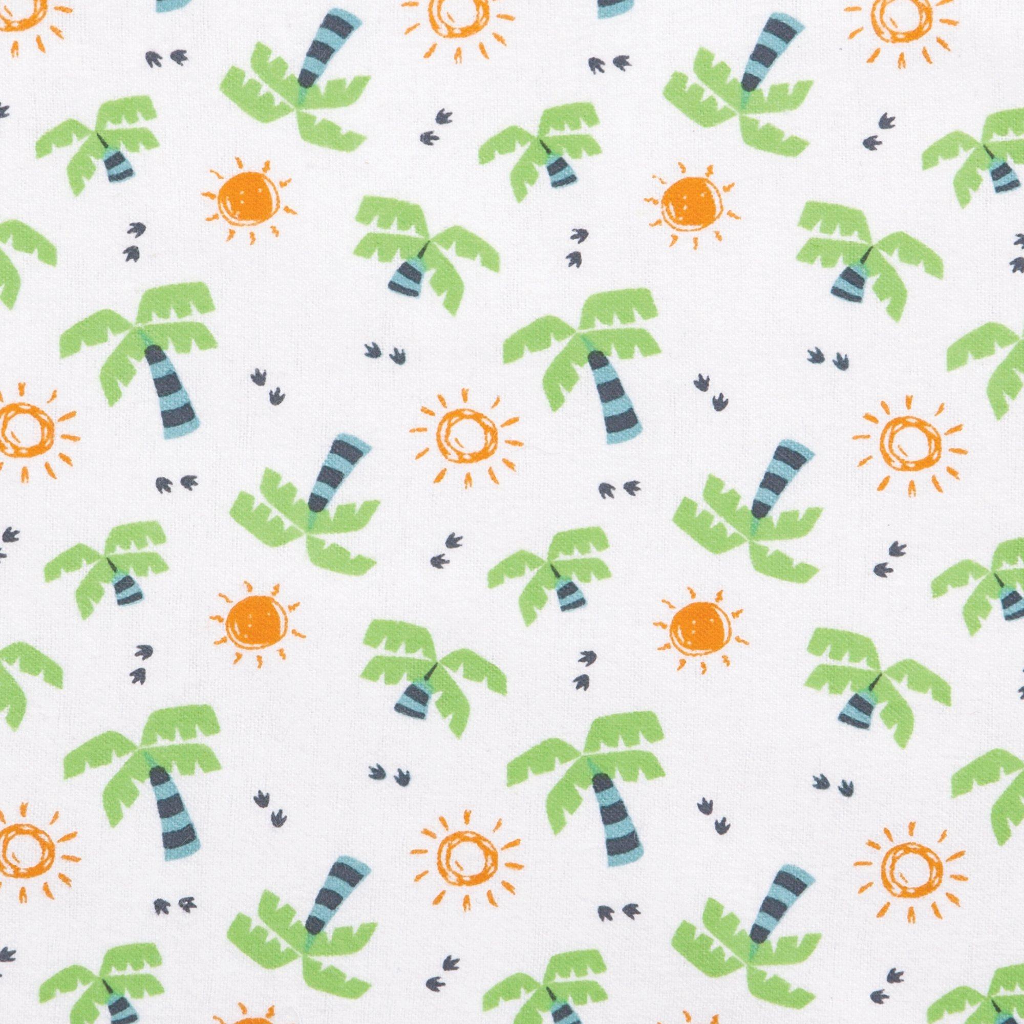 Trend Lab Dinosaur Palm Deluxe Flannel Fitted Crib Sheet Bealls