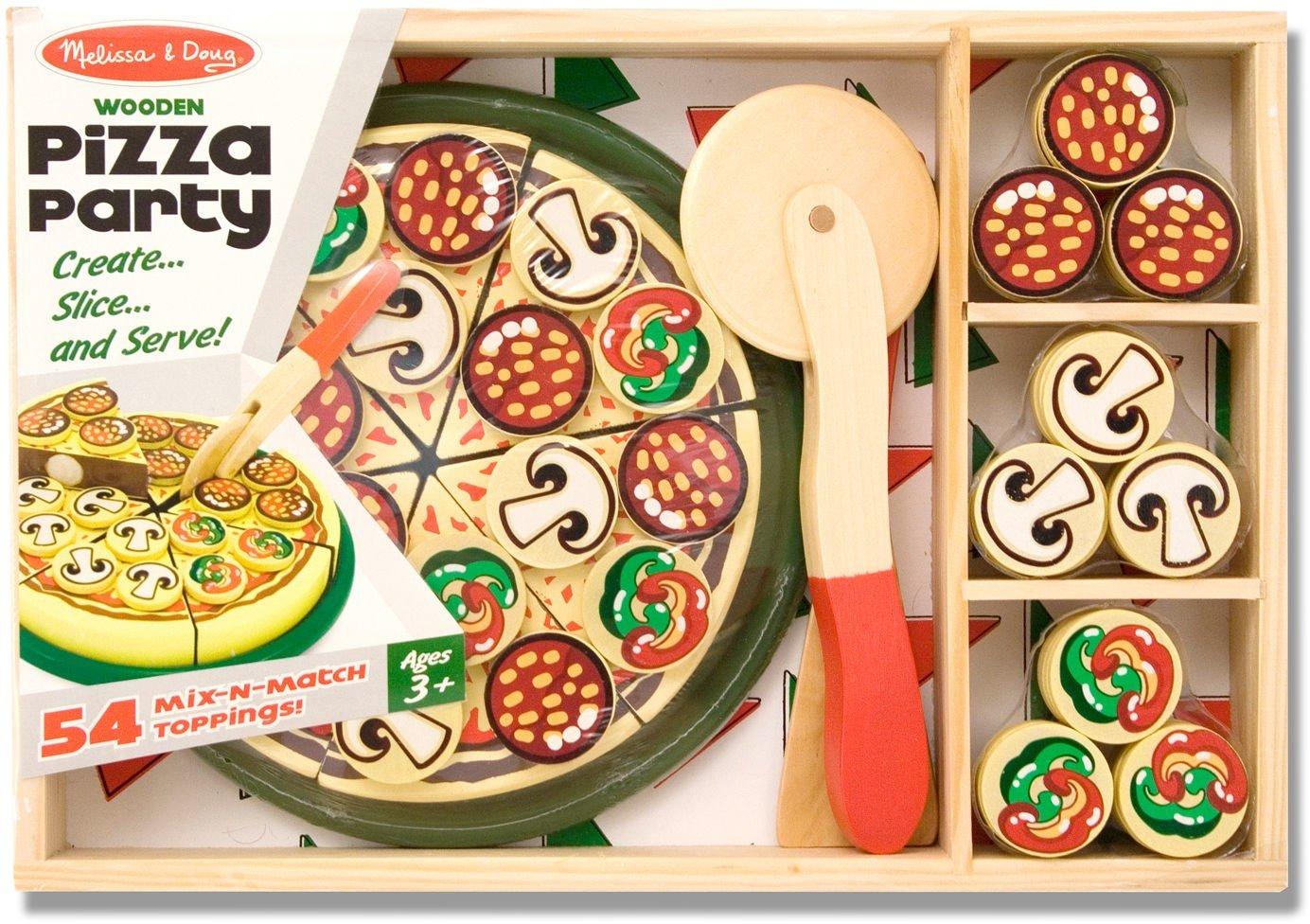 Pizza Party Wooden Play Food Set