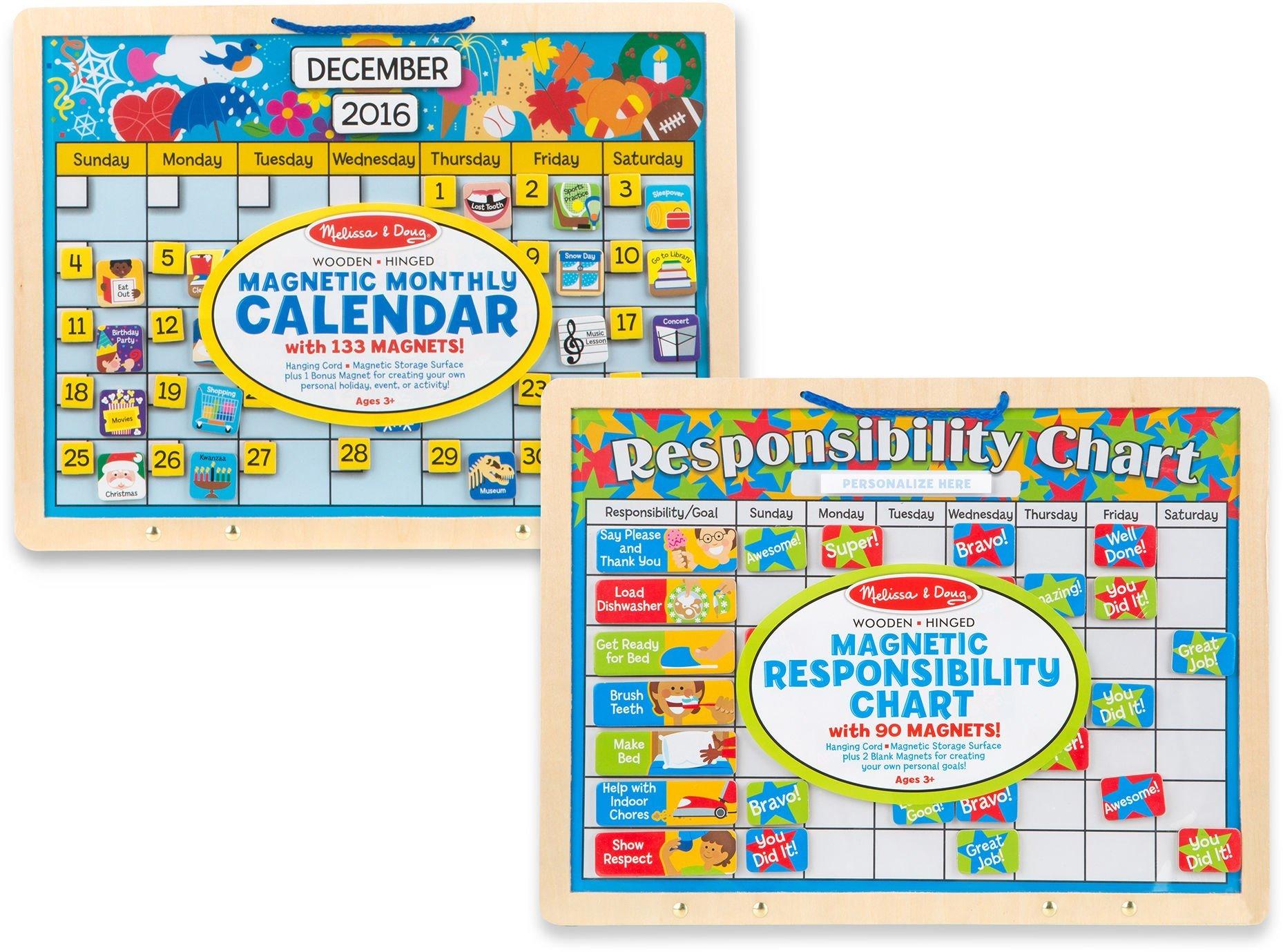 Magnetic Calendar & Responsibility Chart