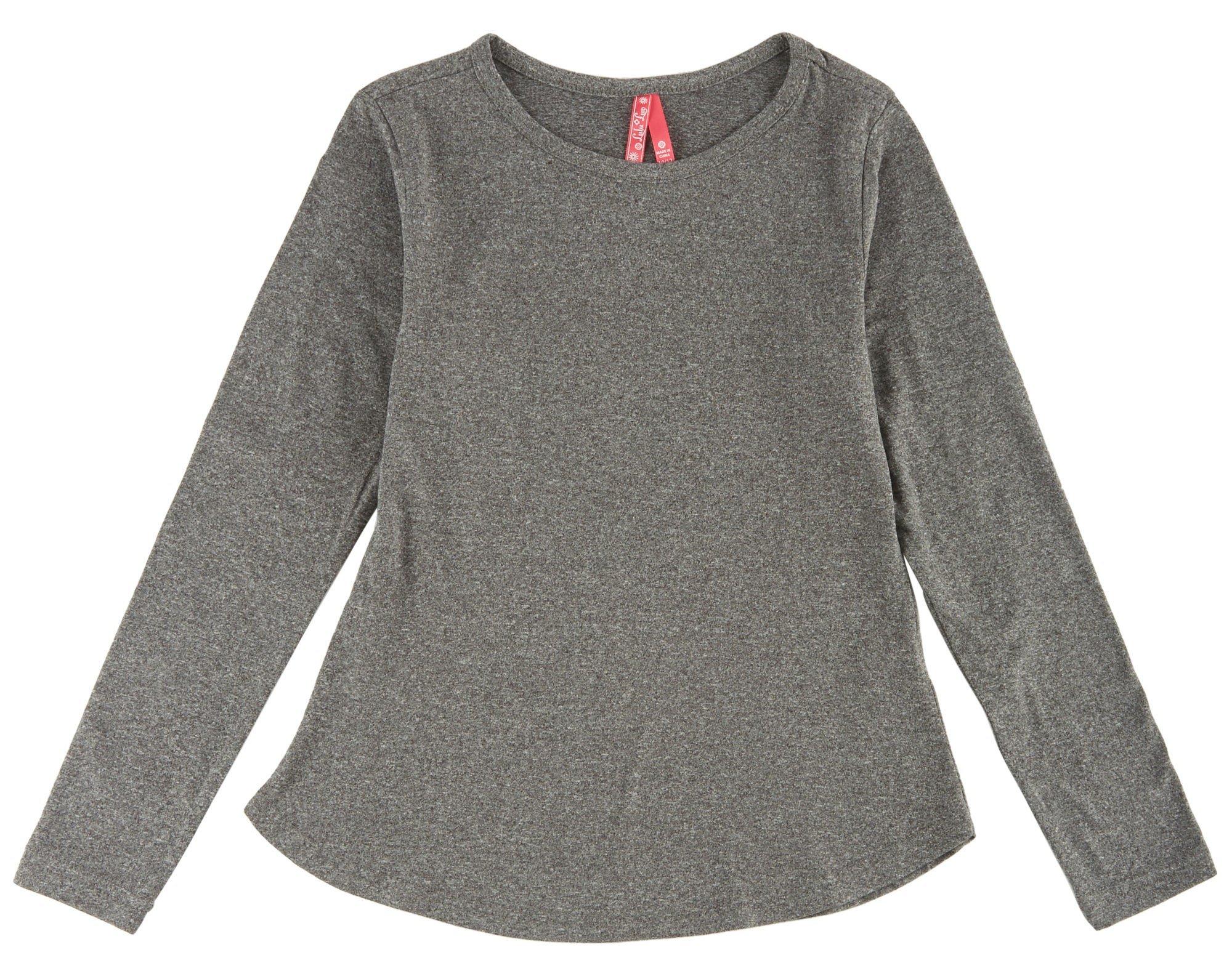 1st Kiss delivers fun and fashionable apparel! This long sleeve top features a heathered design and a round neckline.