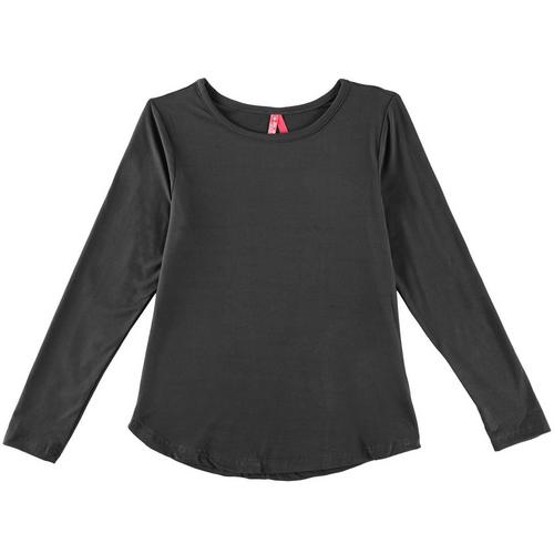 1st Kiss delivers fun and fashionable apparel! This long sleeve top features a solid design and a round neckline.
