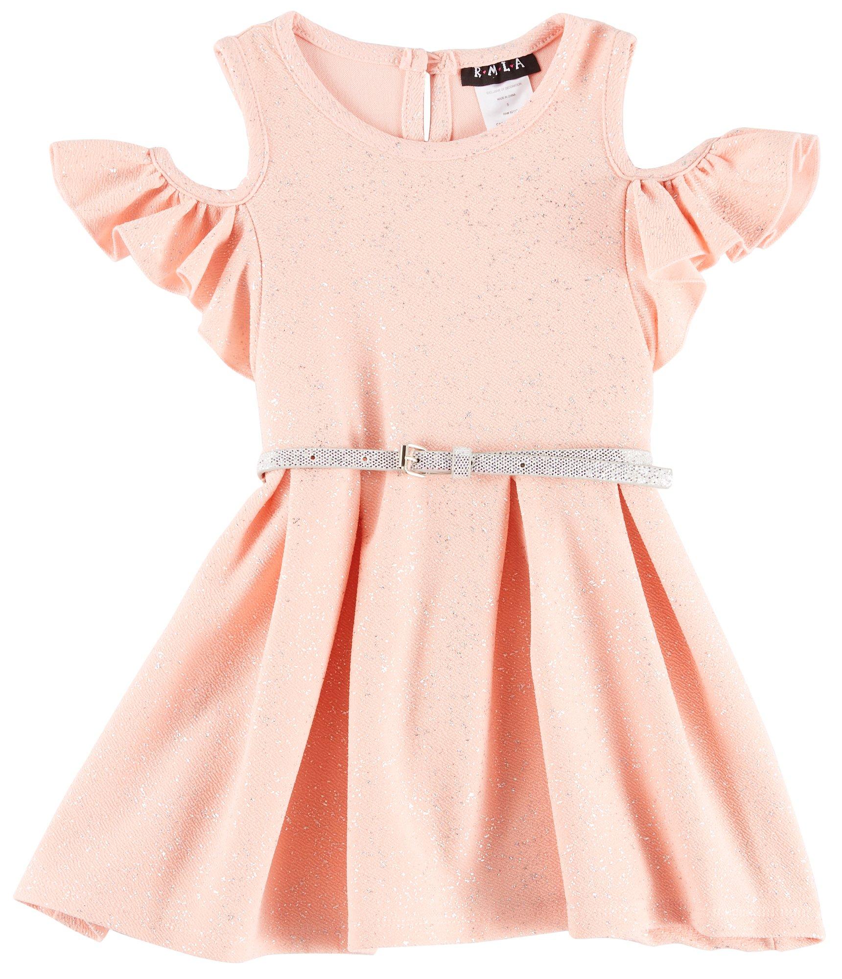 little girl cold shoulder dress