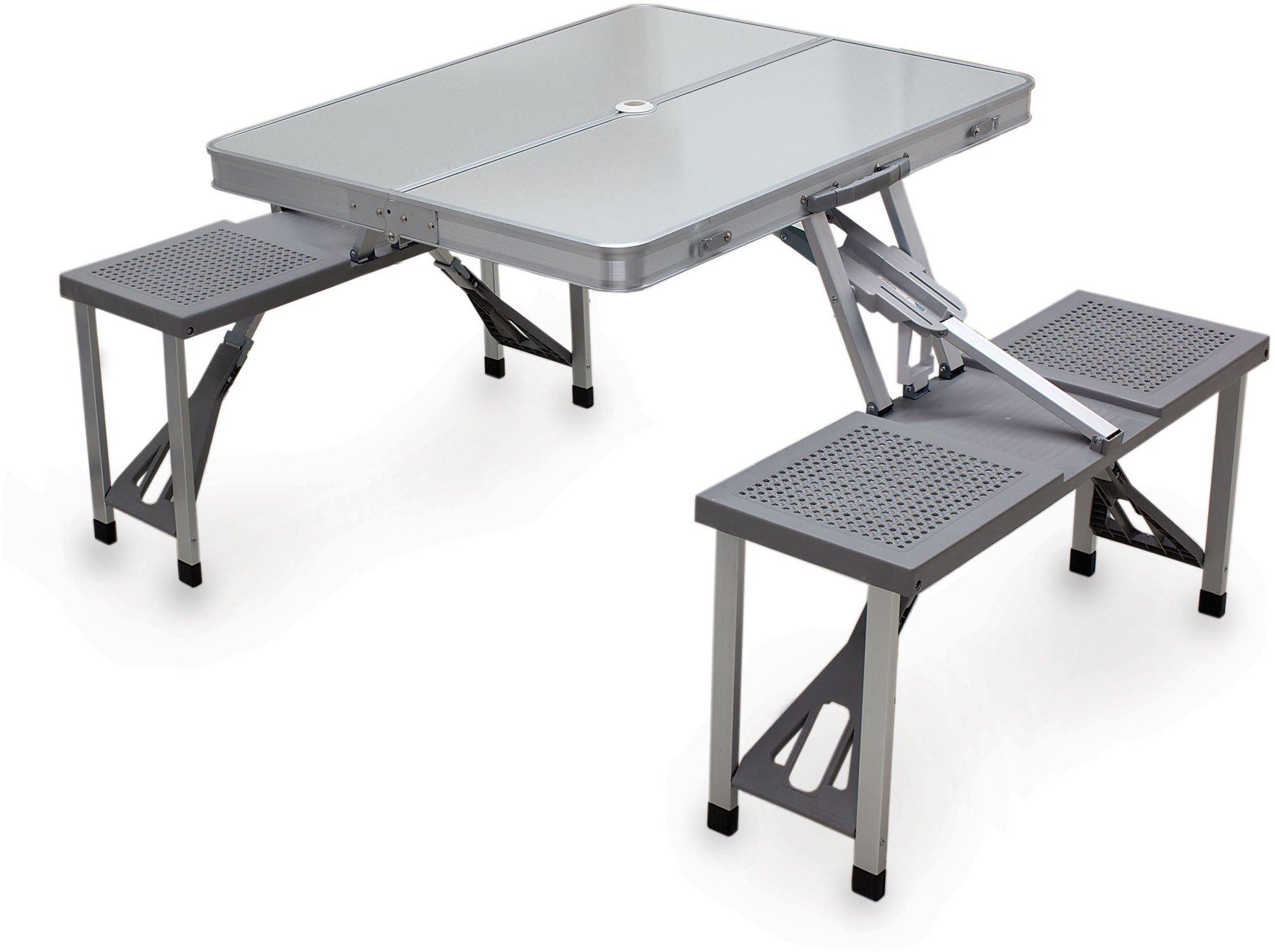 Picnic Time Aluminum Picnic Table with Seats