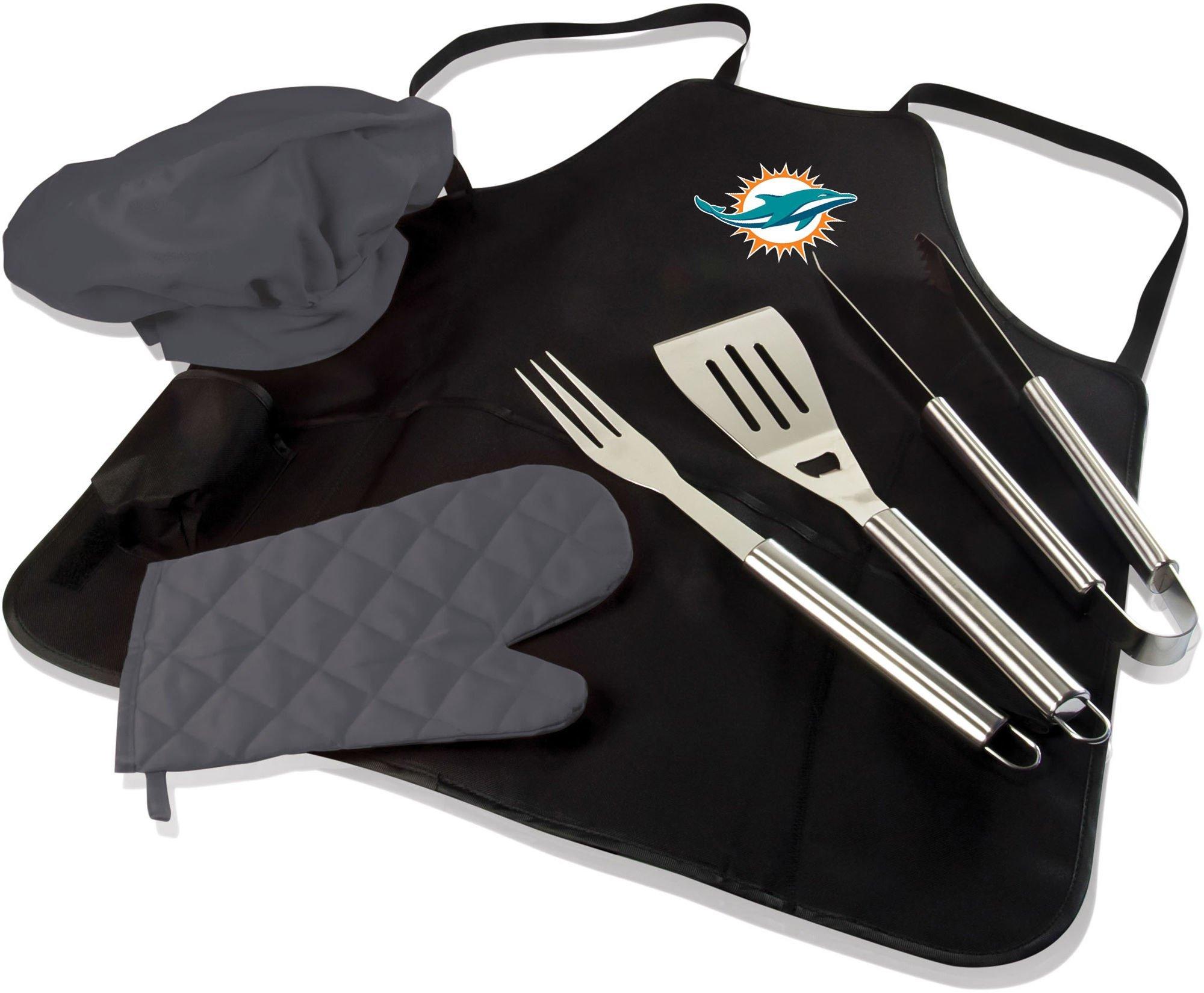 Miami Dolphins BBQ Apron Tote Pro by Picnic Time