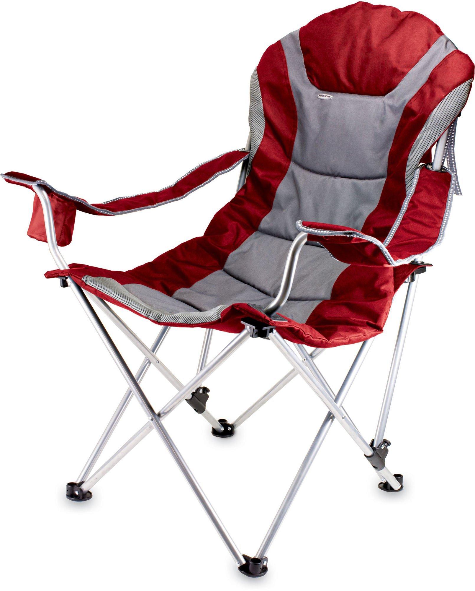 Red Reclining Camping Chair