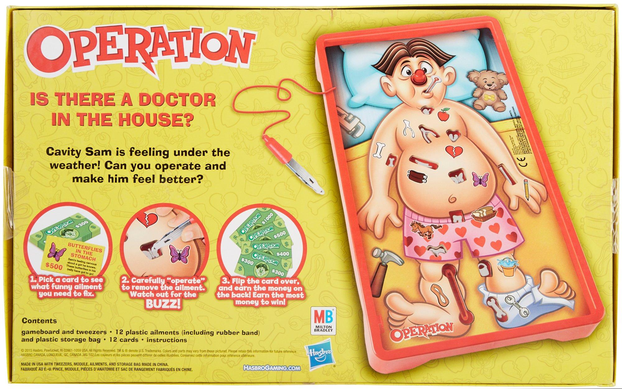 hasbro operation board game