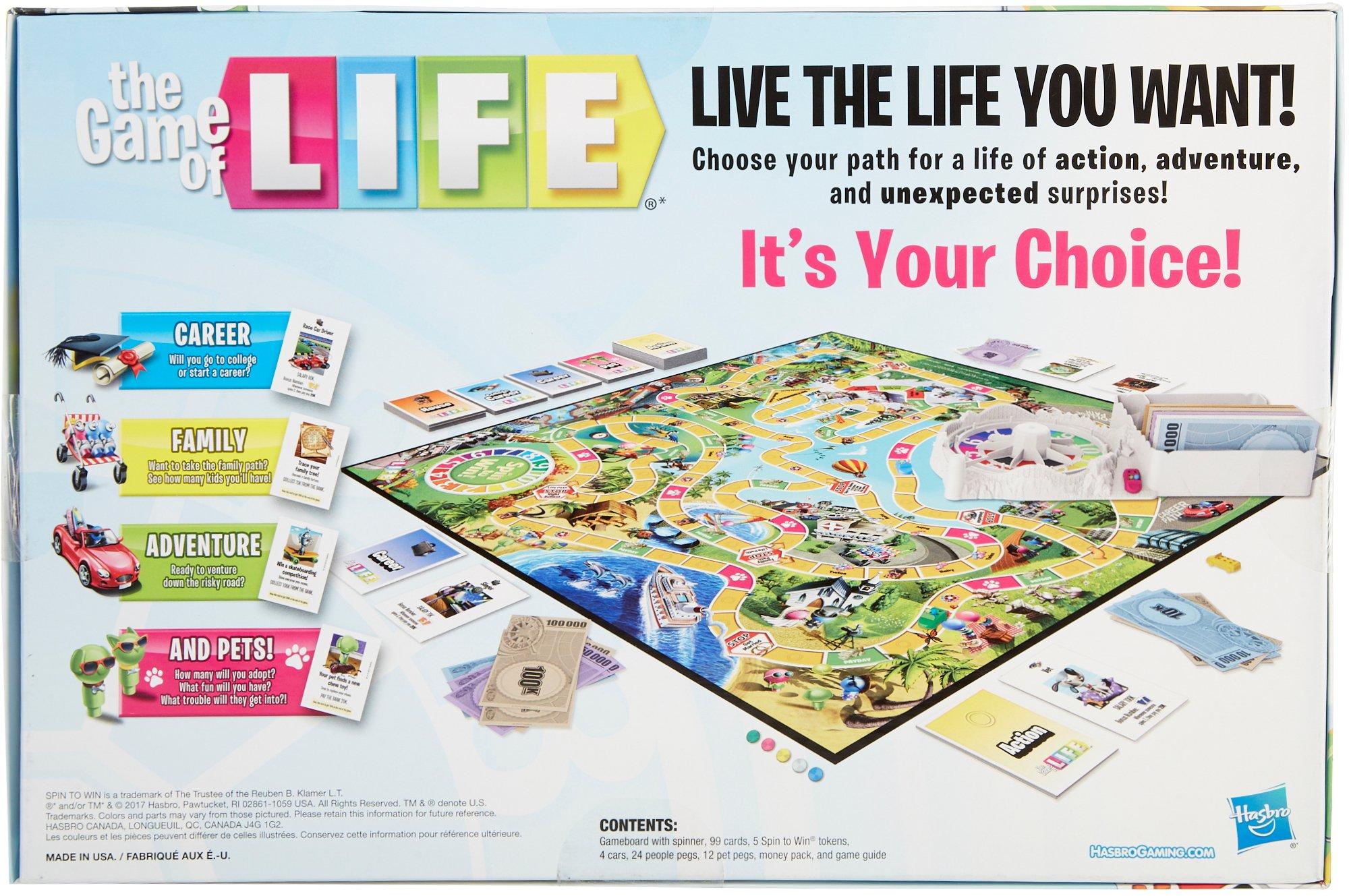Hasbro The Game Of Life Board Game One Size Multi 630509720378 eBay