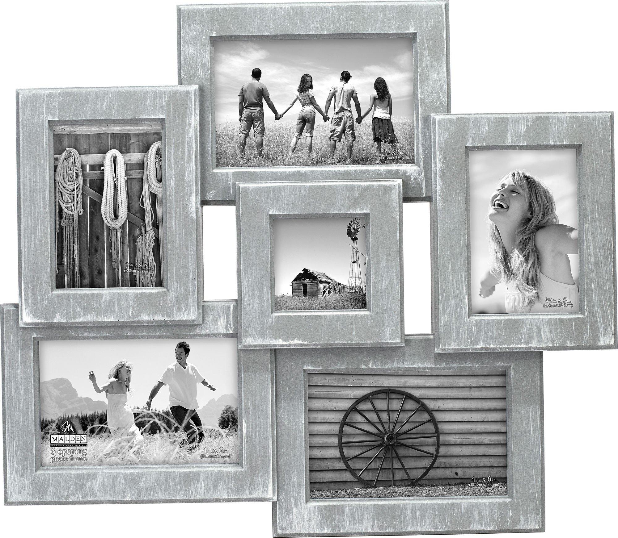 Malden 6 Opening Grey Collage Photo Frame One Size Gray | eBay