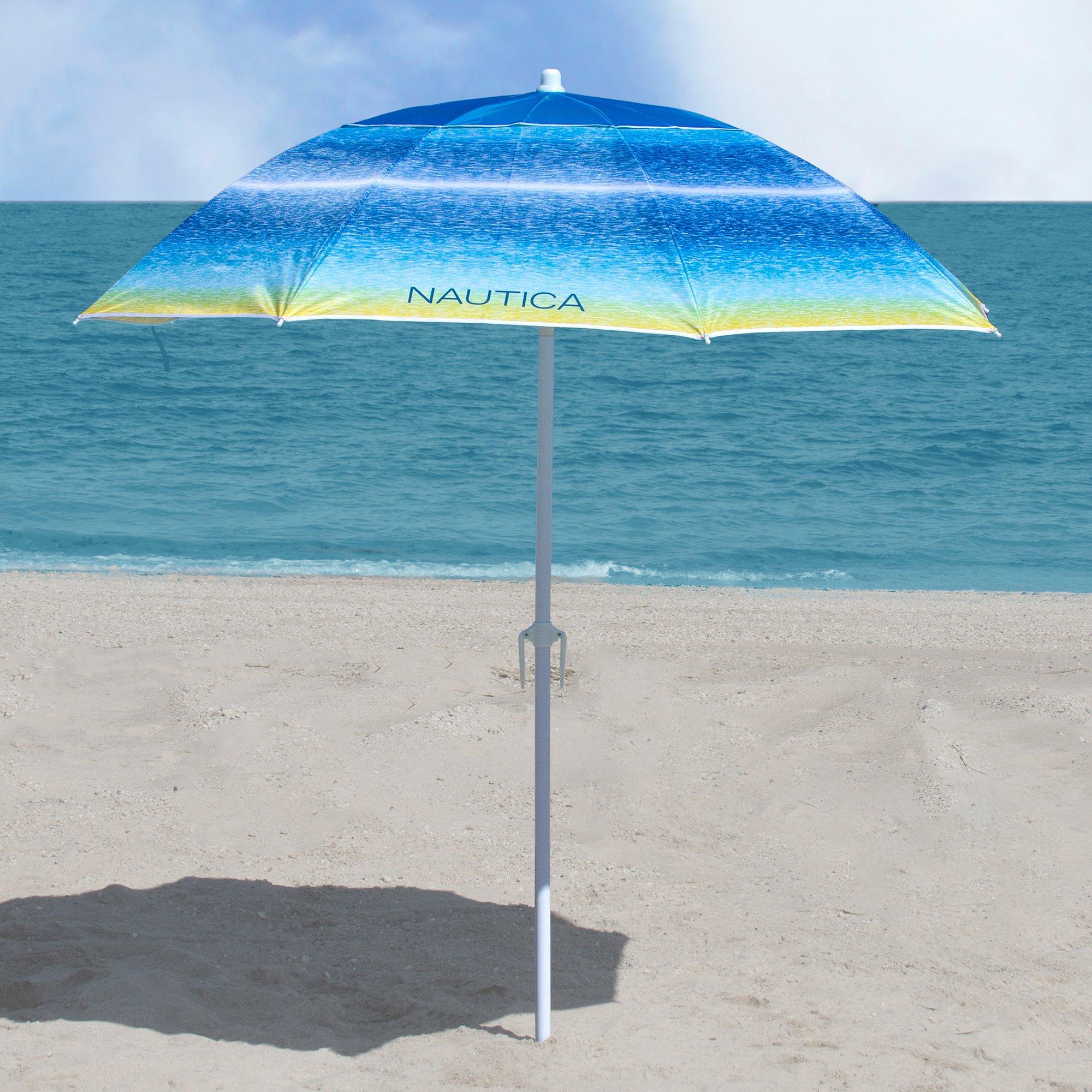 Nautica 7 Foot Beach Umbrella - Ombre Space Dye