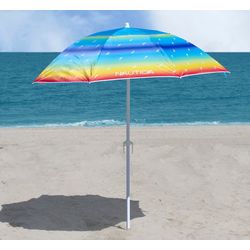 Nautica 7 Foot Beach Umbrella - Rainbow J Class