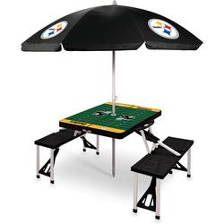 Pittsburgh Steelers Picnic Table and Umbrella