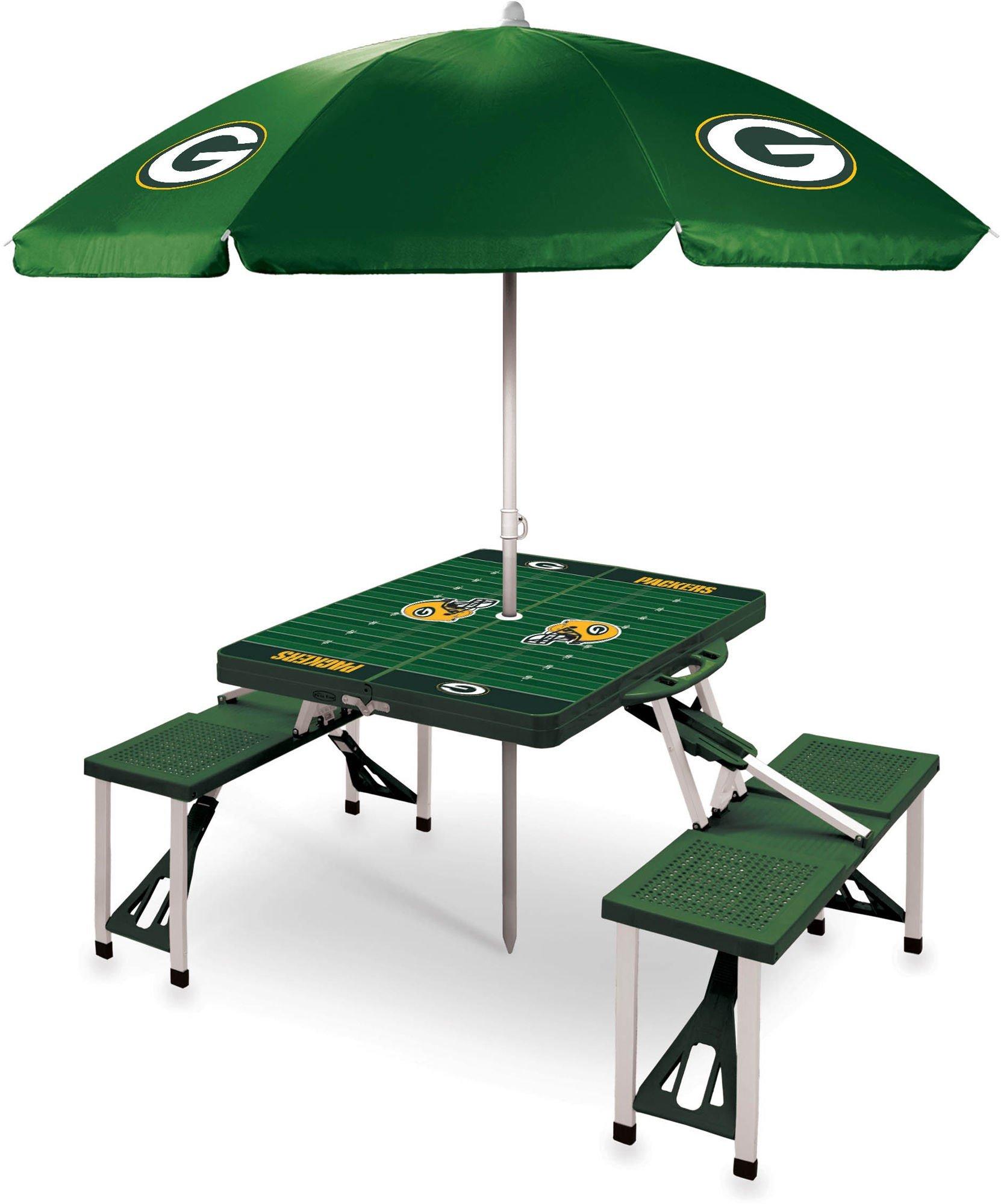 Green Bay Packers Picnic Table and Umbrella