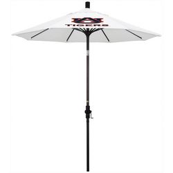 Auburn Tigers 7.5' Collar Tilt Crank Open Patio Umbrella