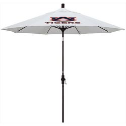 Auburn Tigers 9' Collar Tilt Crank Open Patio Umbrella