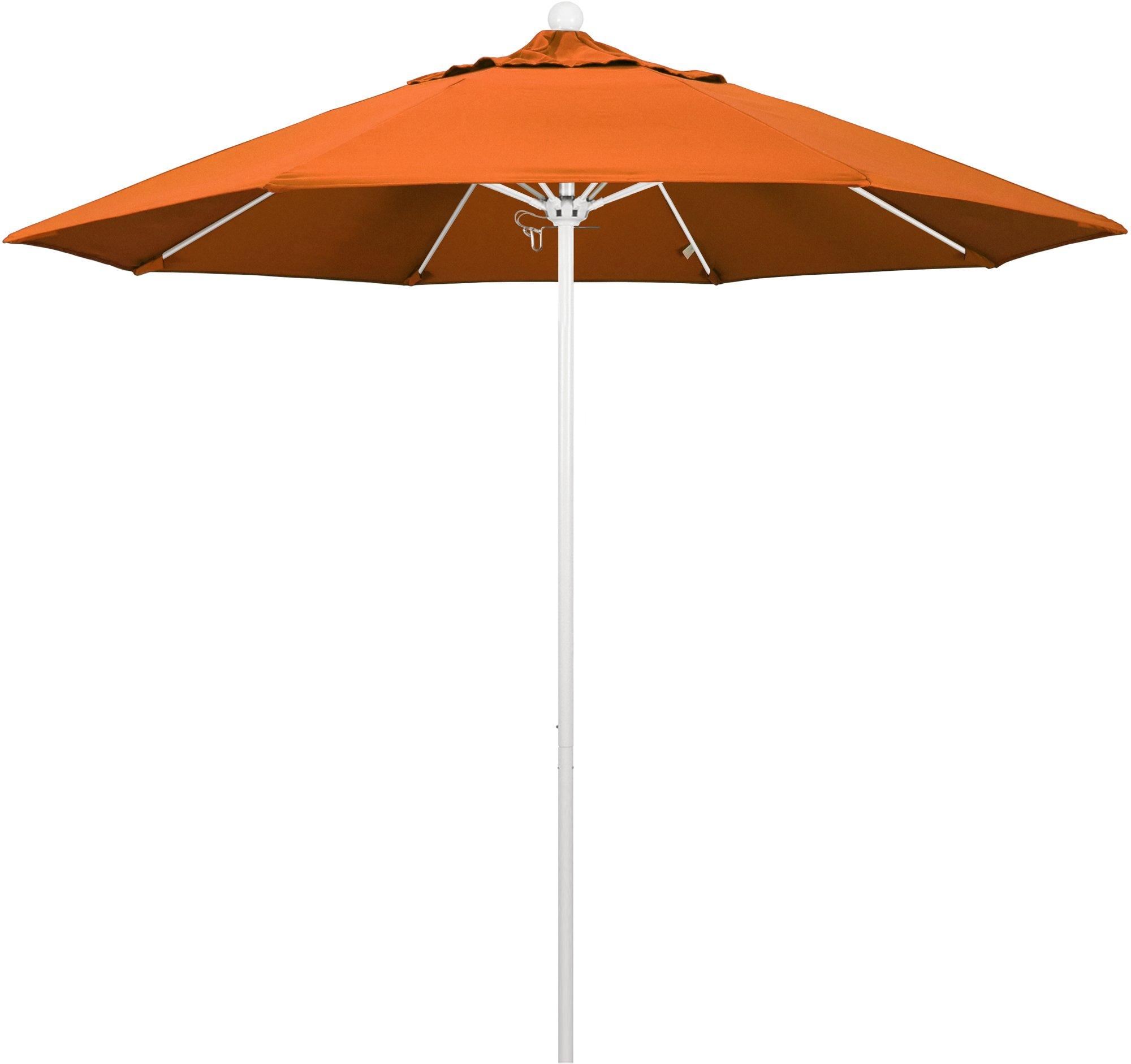 California Umbrella Venture 9' White Pole Umbrella