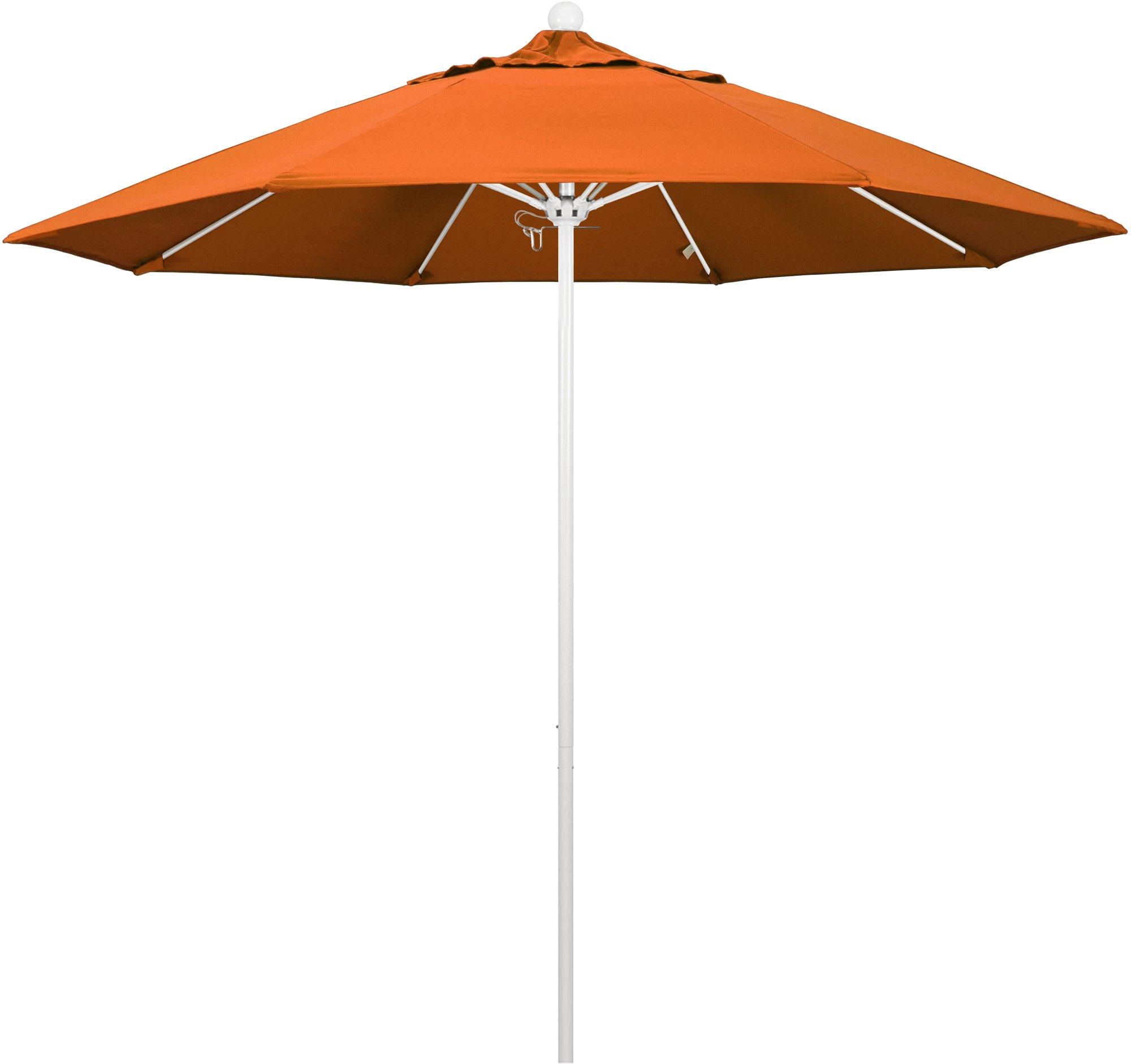 California Umbrella Venture 9' White Pole Umbrella