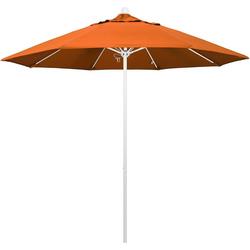 Venture 9' White Pole Umbrella