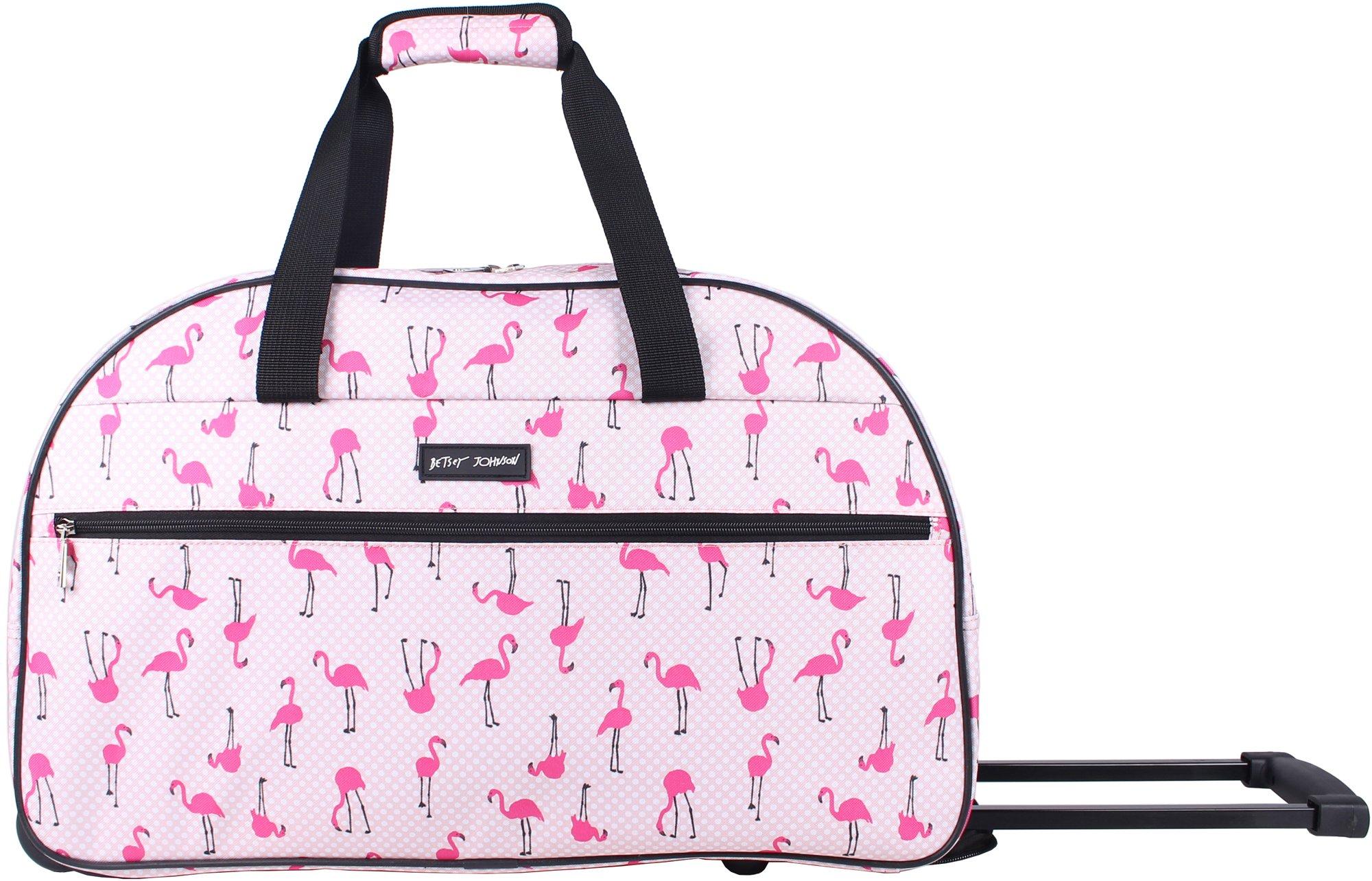 wheeled travel bag pink