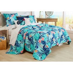 Tropical Bedding Bealls Florida Tropic Winds Whit Sunday Quilt Set