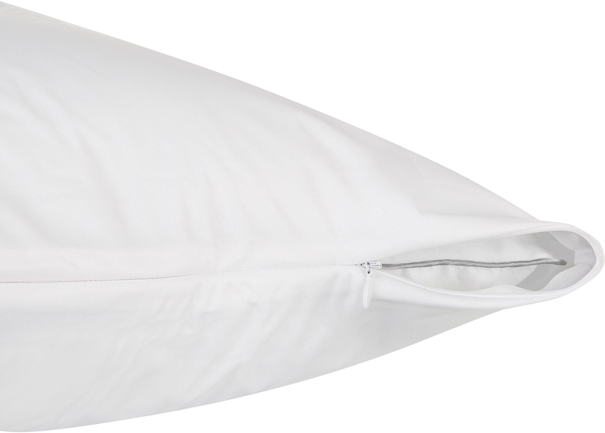ProtectABed Basic Zippered Pillow Protector King White eBay