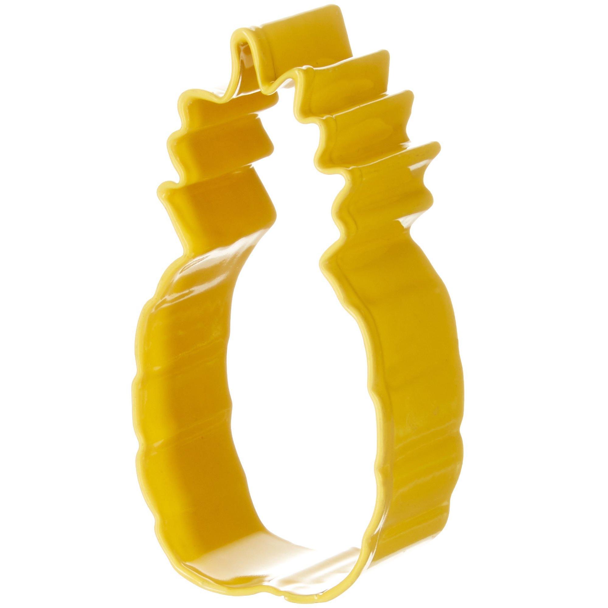 R&M International Yellow Pineapple Cookie Cutter