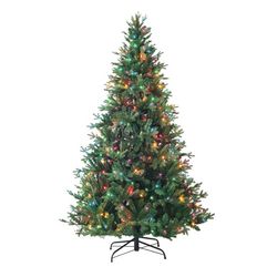7-Foot Pre-Lit Multi-Color Incandescent Christmas Tree