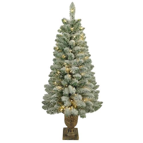 4-Foot Pre-Lit Warm White LED Pine Christmas Tree