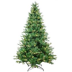 7-Foot Pre-Lit Jackson Pine Christmas Tree