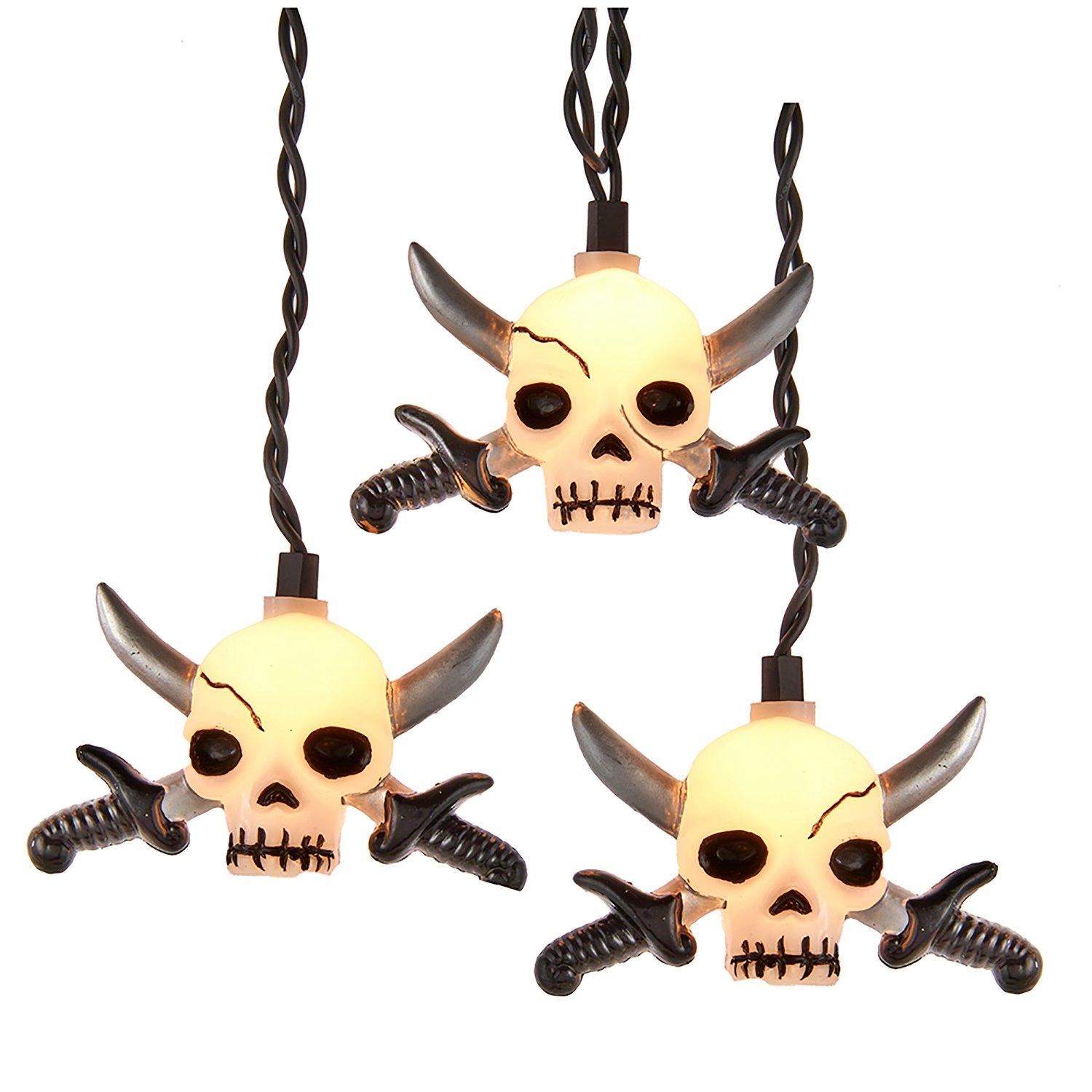 UL 10-Light Skull with Silver Sword Light Set.
