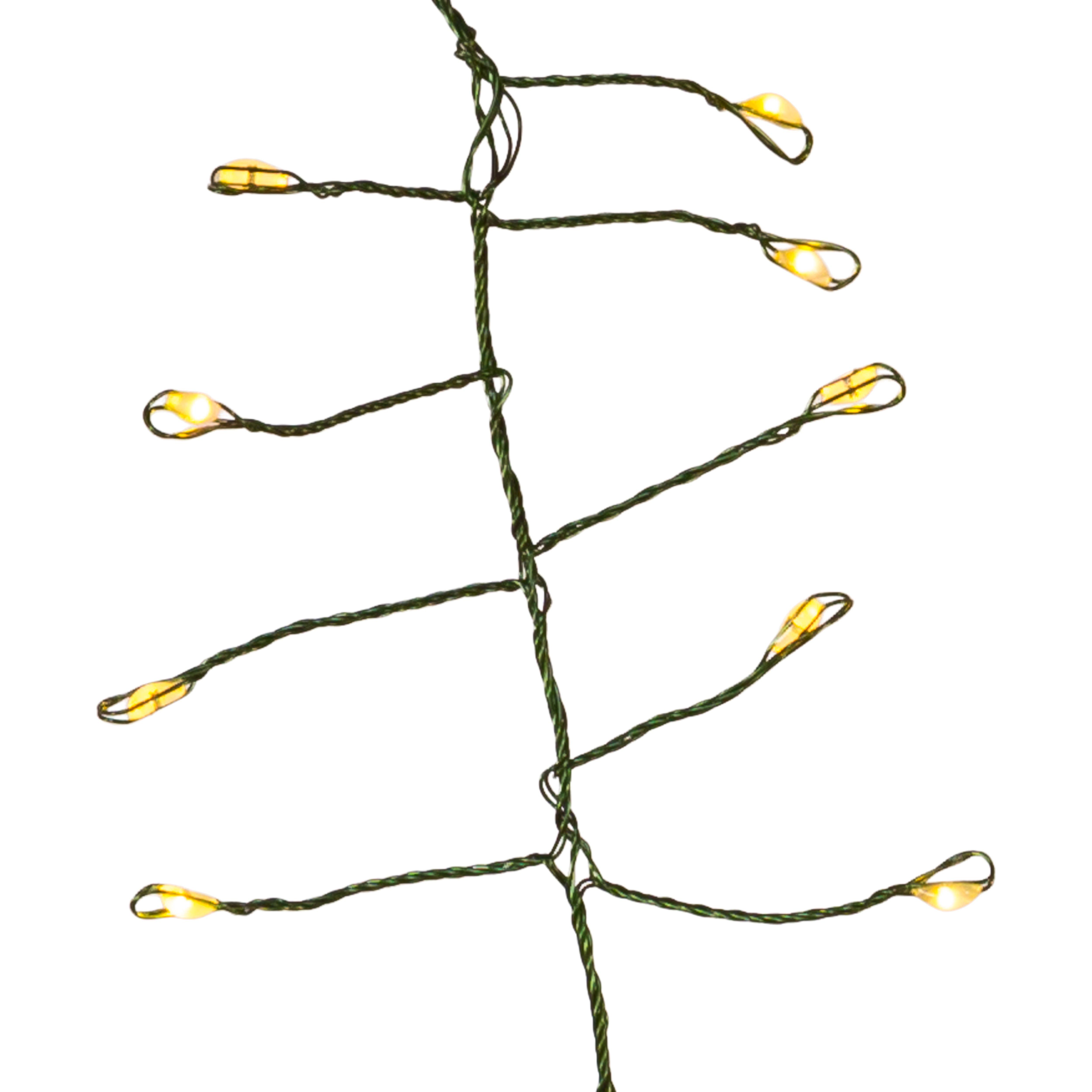 240-Light Twinkle Cool White LED Cluster Garland