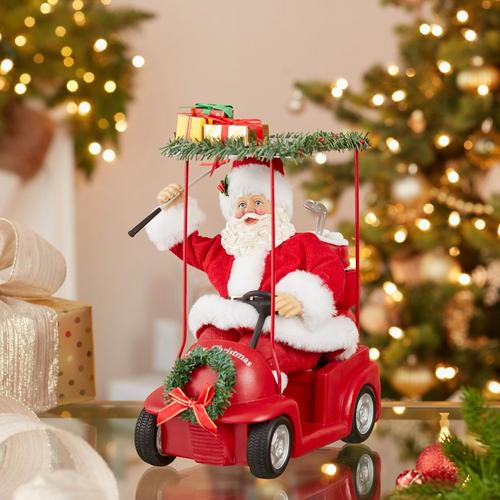 11.25-Inch Fabriché Santa Driving Golf Cart