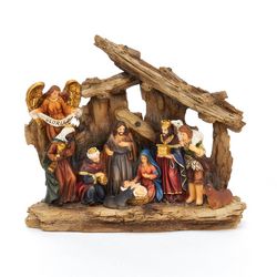 Kurt Adler 7-Inch Resin Nativity Table Piece, 11 Piece Set.
