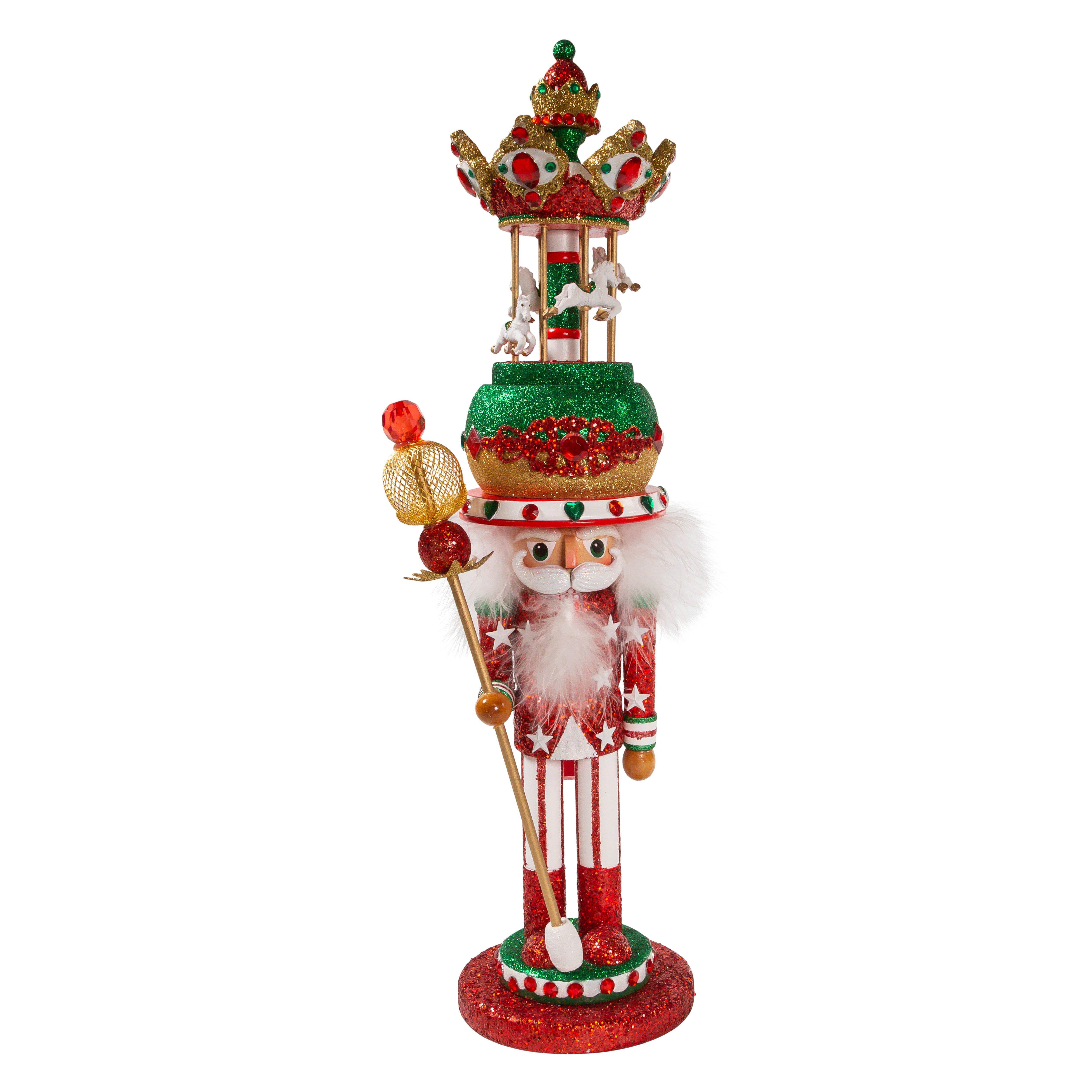 Kurt Adler 18-Inch Carousel Hat Musical Nutcracker.
