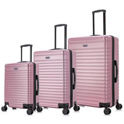 INUSA Deep Hardside Lightweight Spinner 3 pc Luggage Set