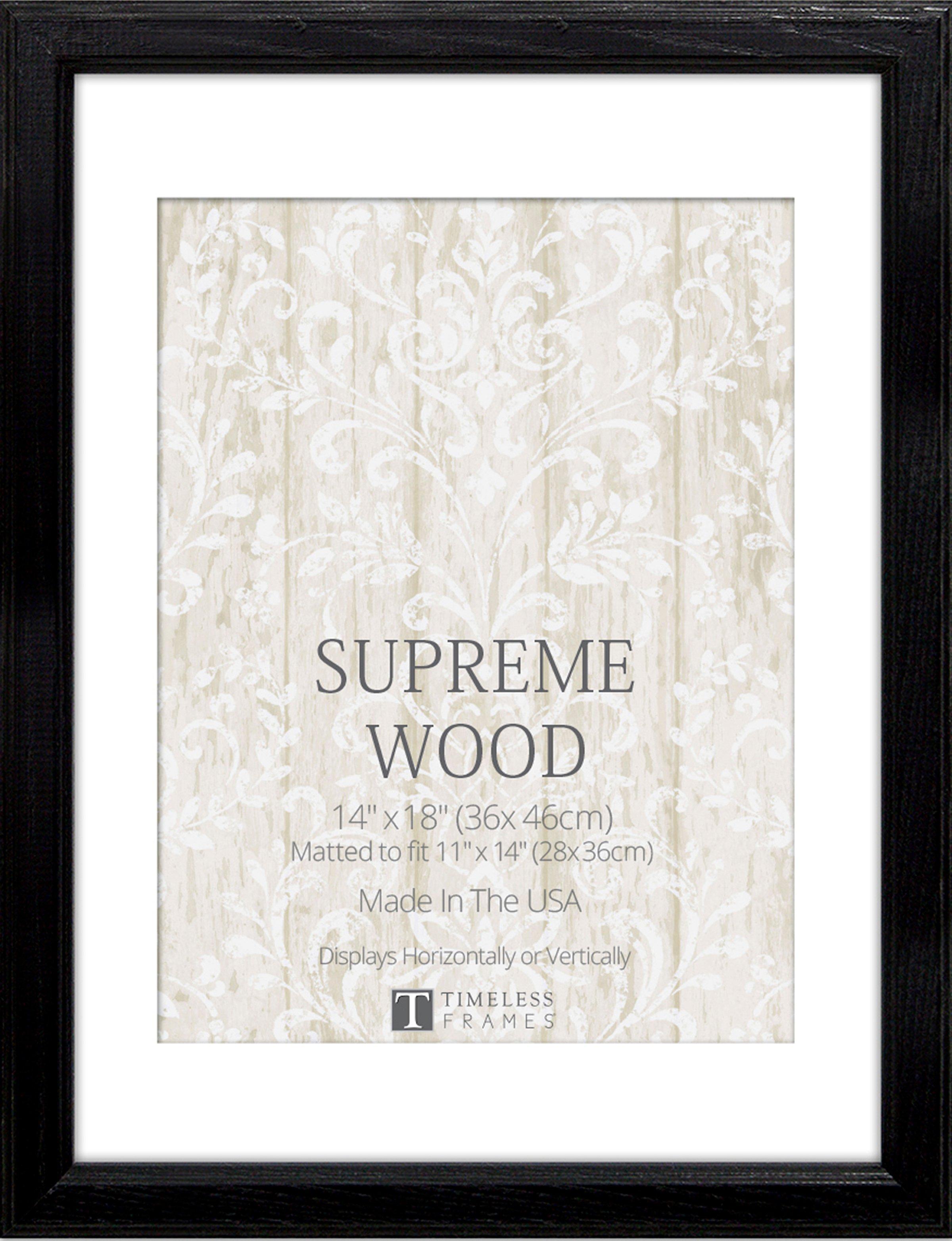 TIMELESS FRAMES Supreme Woods (11x14) Black Wall Frame