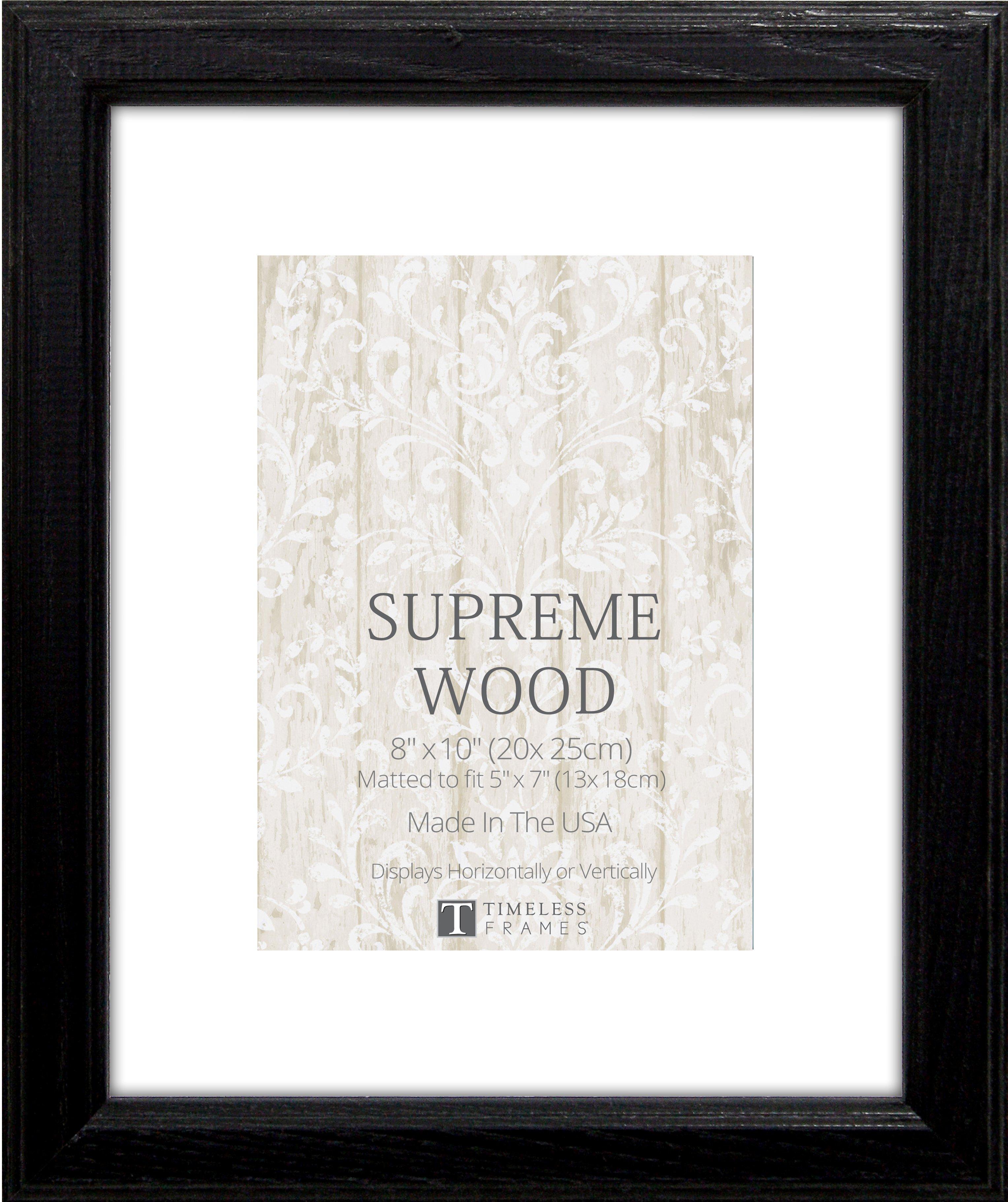TIMELESS FRAMES Supreme Woods (5x7) Black Wall Frame
