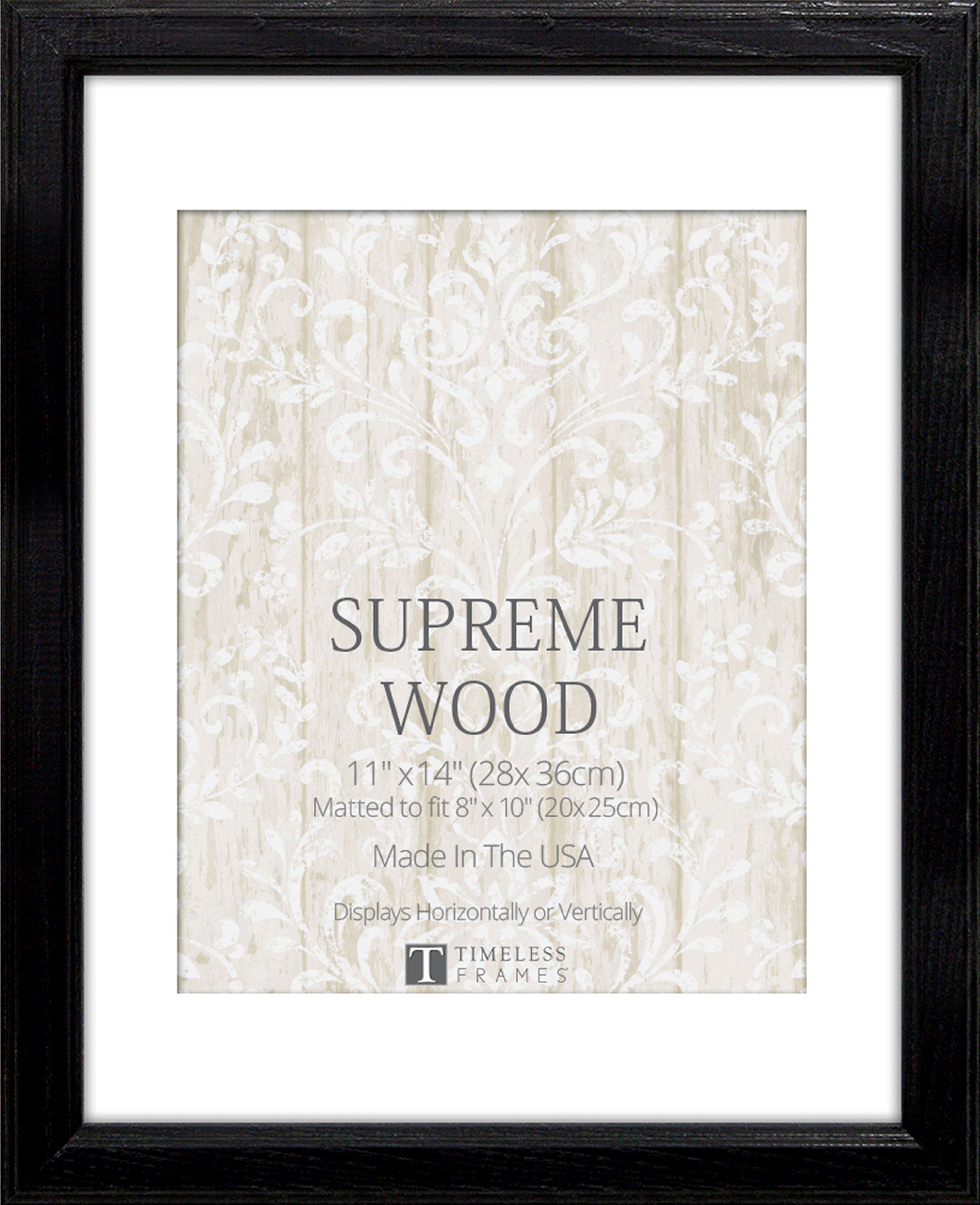TIMELESS FRAMES Supreme Wood (8x10) Black Wall Frame