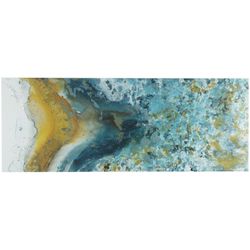 Ink + Ivy Shattering Rock Yellow Canvas Wall Art