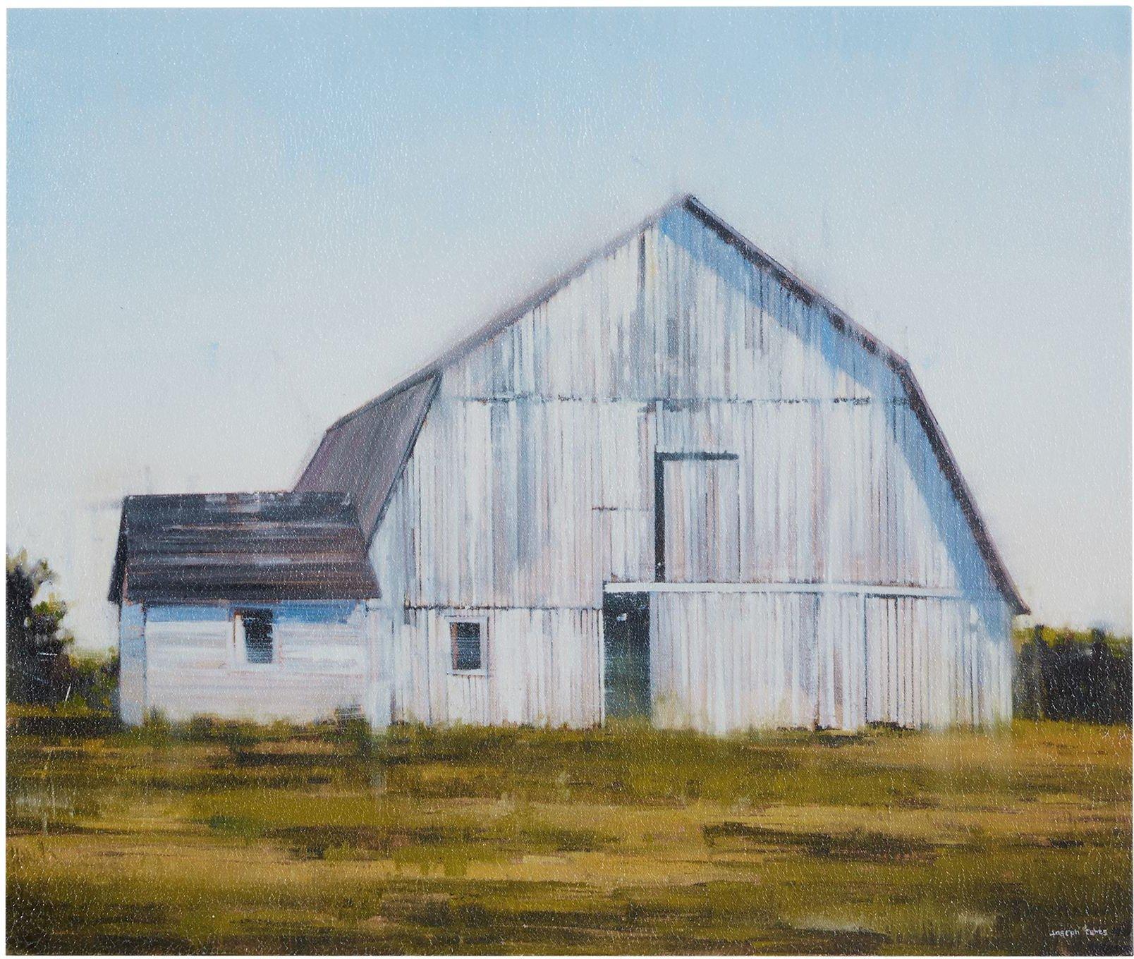 Madison Park Old White Barn Canvas Wall Art