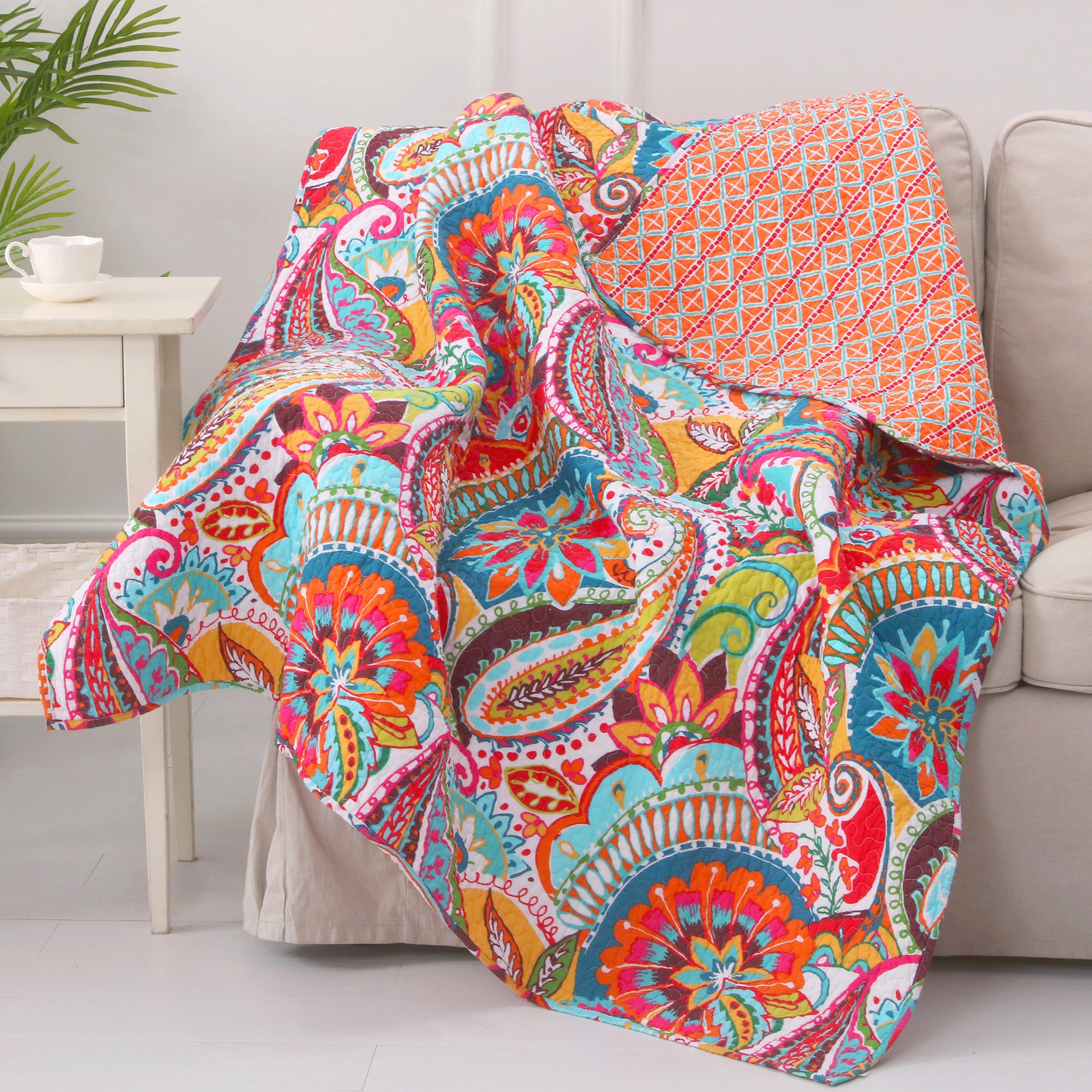 Levtex Home Rhapsody Reversible Quilted Throw