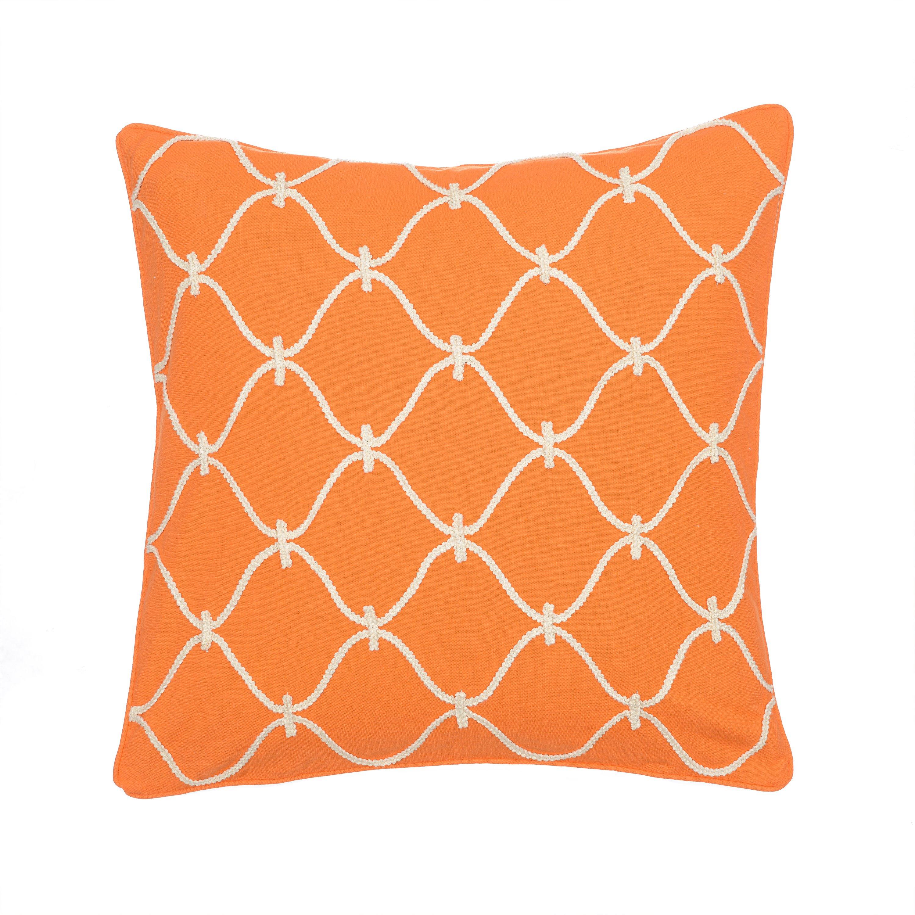 Levtex Home Serendipity Orange Rope Pillow